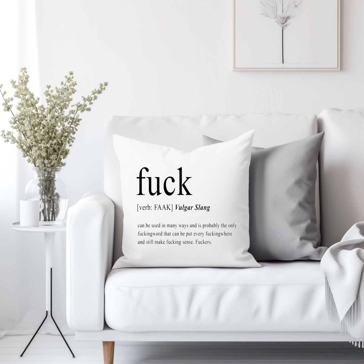 Fuck definition - Throw Pillow Cover