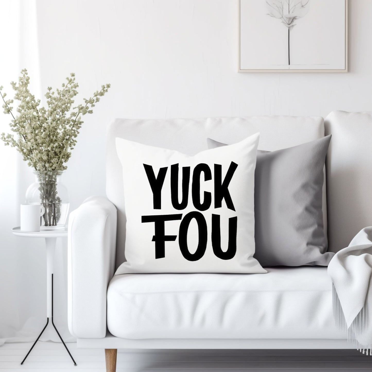 Yuck Fou - Throw Pillow Cover