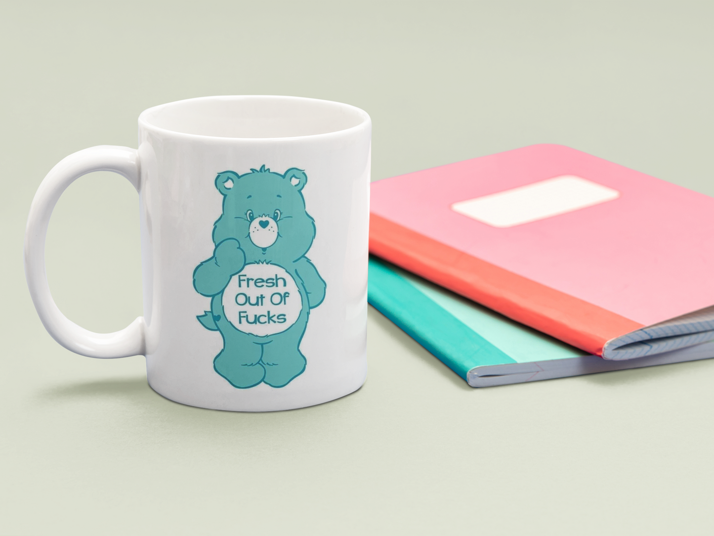 Fresh out of fucks! Care Bear MUG