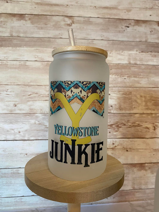 Western Junkie - Frosted Glass Cup