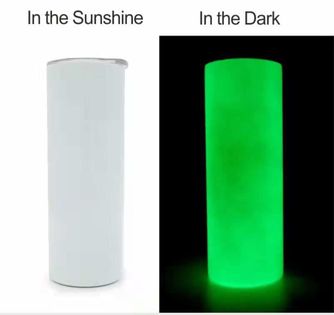 Glow in the dark Mt. Dew - Skinny Tumbler
