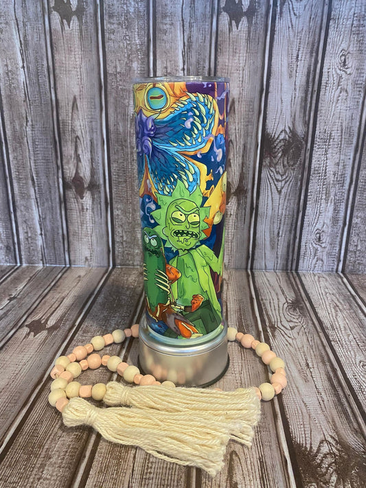 Cartoon Rick and Morty - Skinny Tumbler
