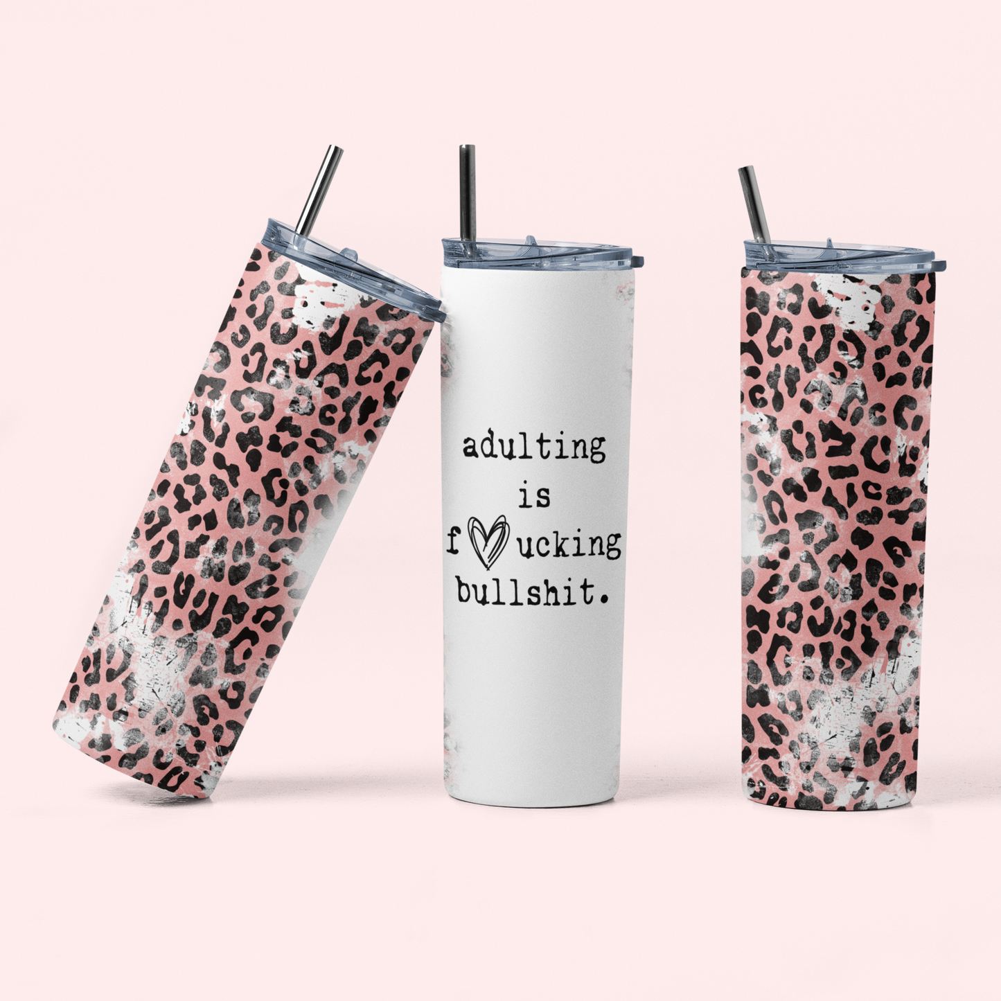 Adulting is fucking bullshit - Skinny Tumbler