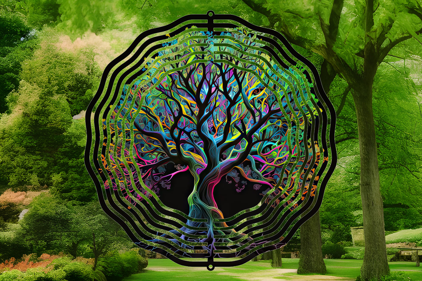 Colorful Tree Wind Spinner