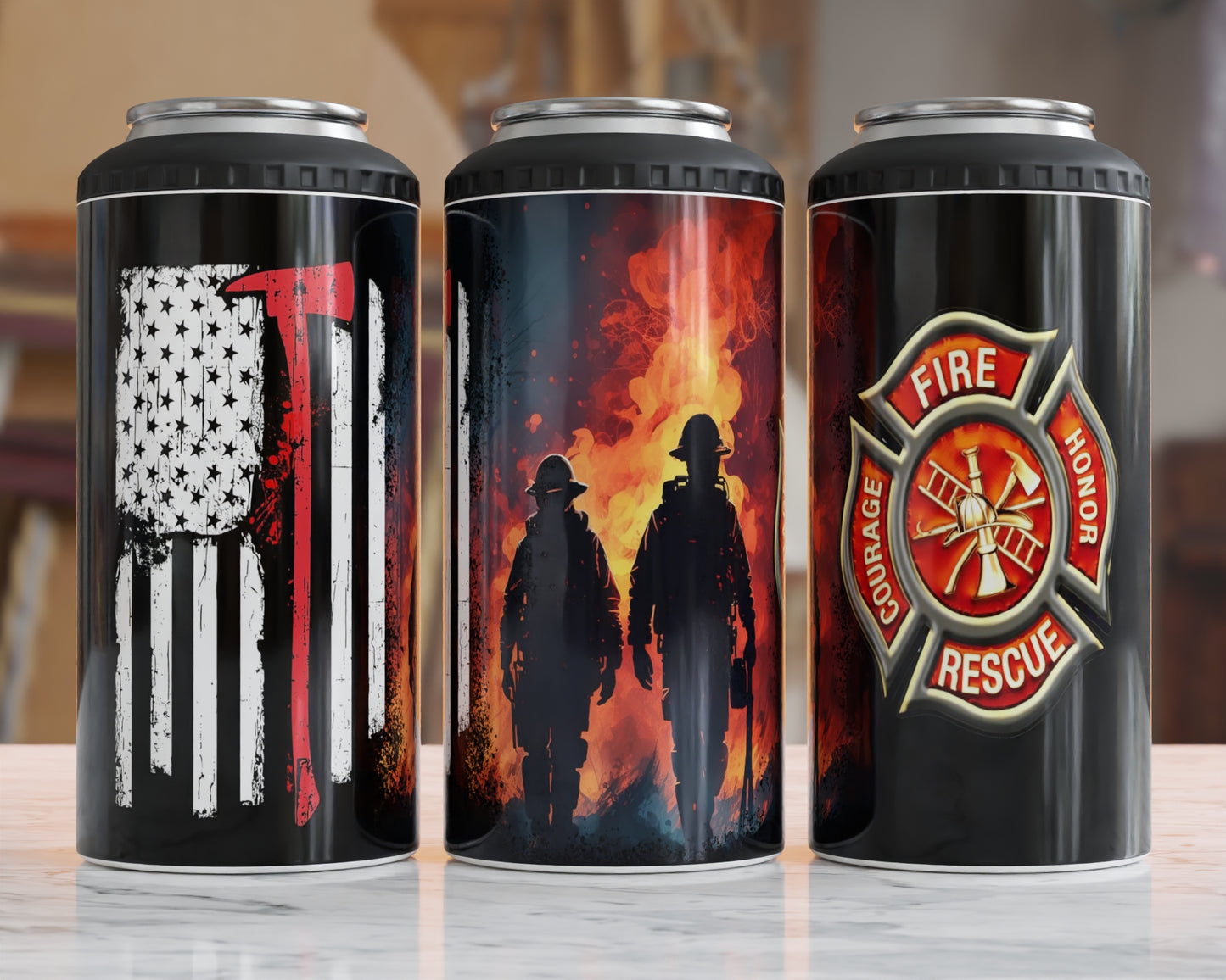 Fire Rescue Can Cooler