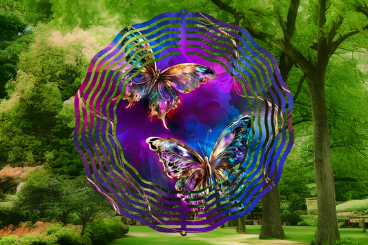 Beautiful Butterfly Wind Spinner