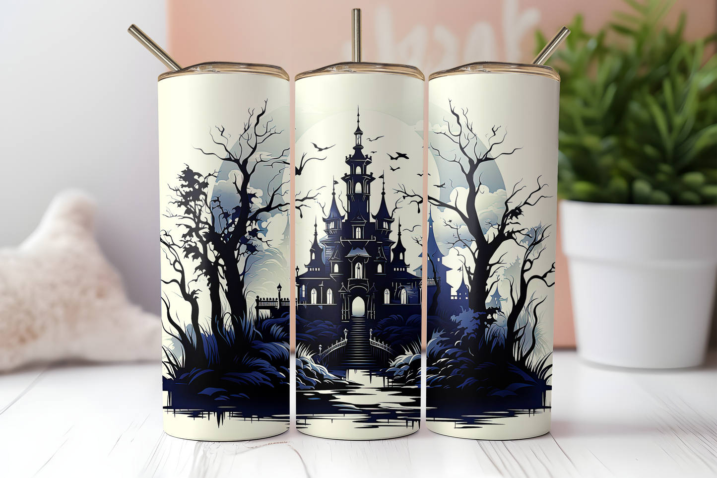 Haunted castle - Glow in the dark! 20oz Tumbler