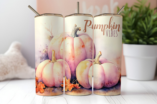 Pink pumpkin vibes 20oz Tumbler