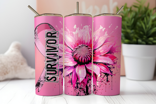 Survivor - Breast cancer awareness 20oz Tumbler