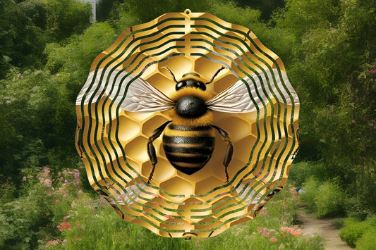 Bee Hive Wind Spinner