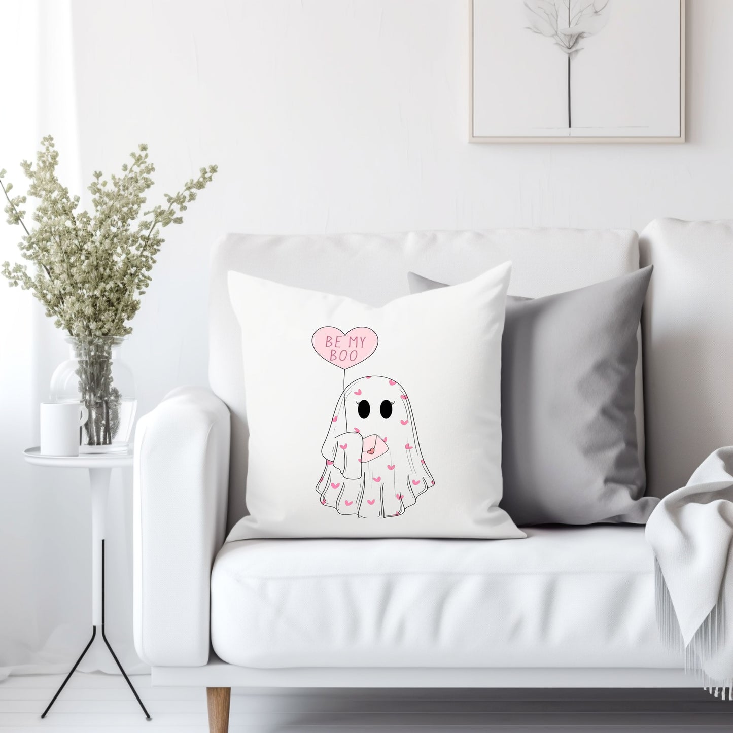 Be my Boo- Throw Pillow Cover