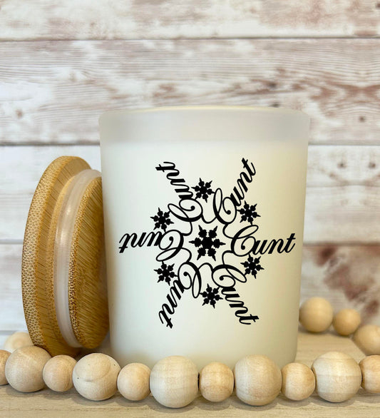 CUNT snowflake Soy candle