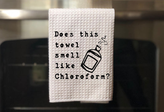 Does this towel smell like chloroform? Towel