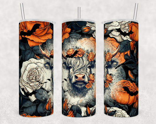 Halloween highland cow 20oz Tumbler