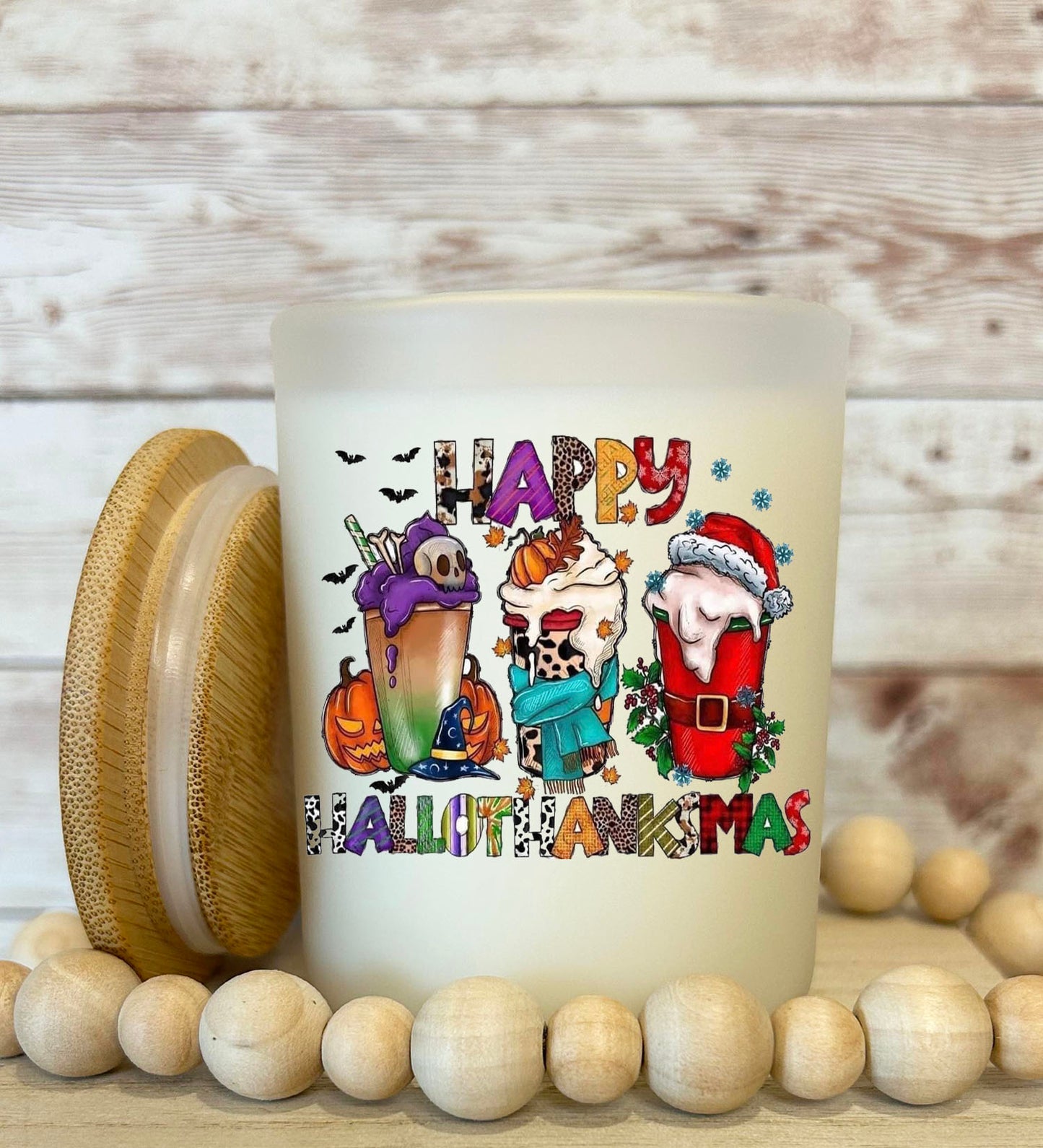 Happy Hallothanksmas Soy candle