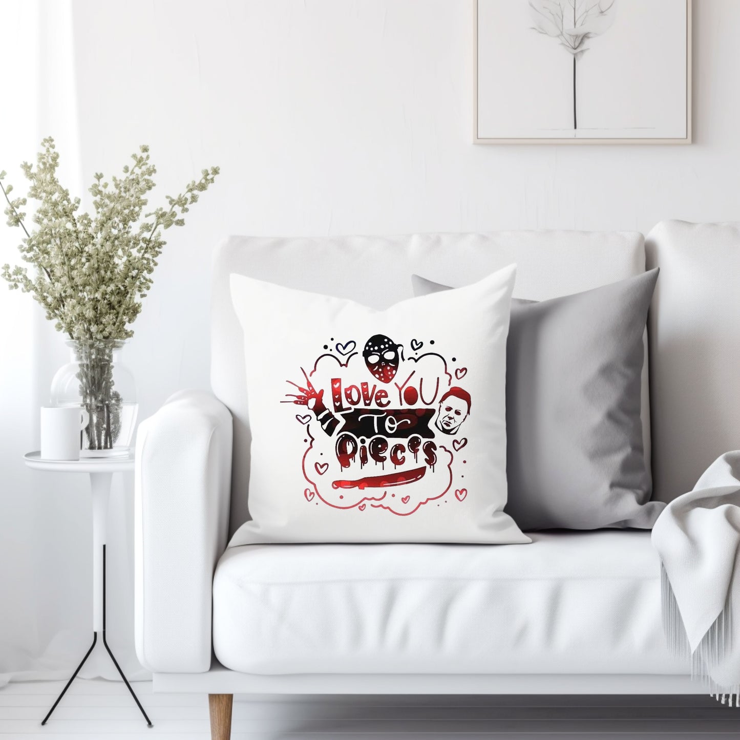 Love you to pieces - Throw Pillow Cover