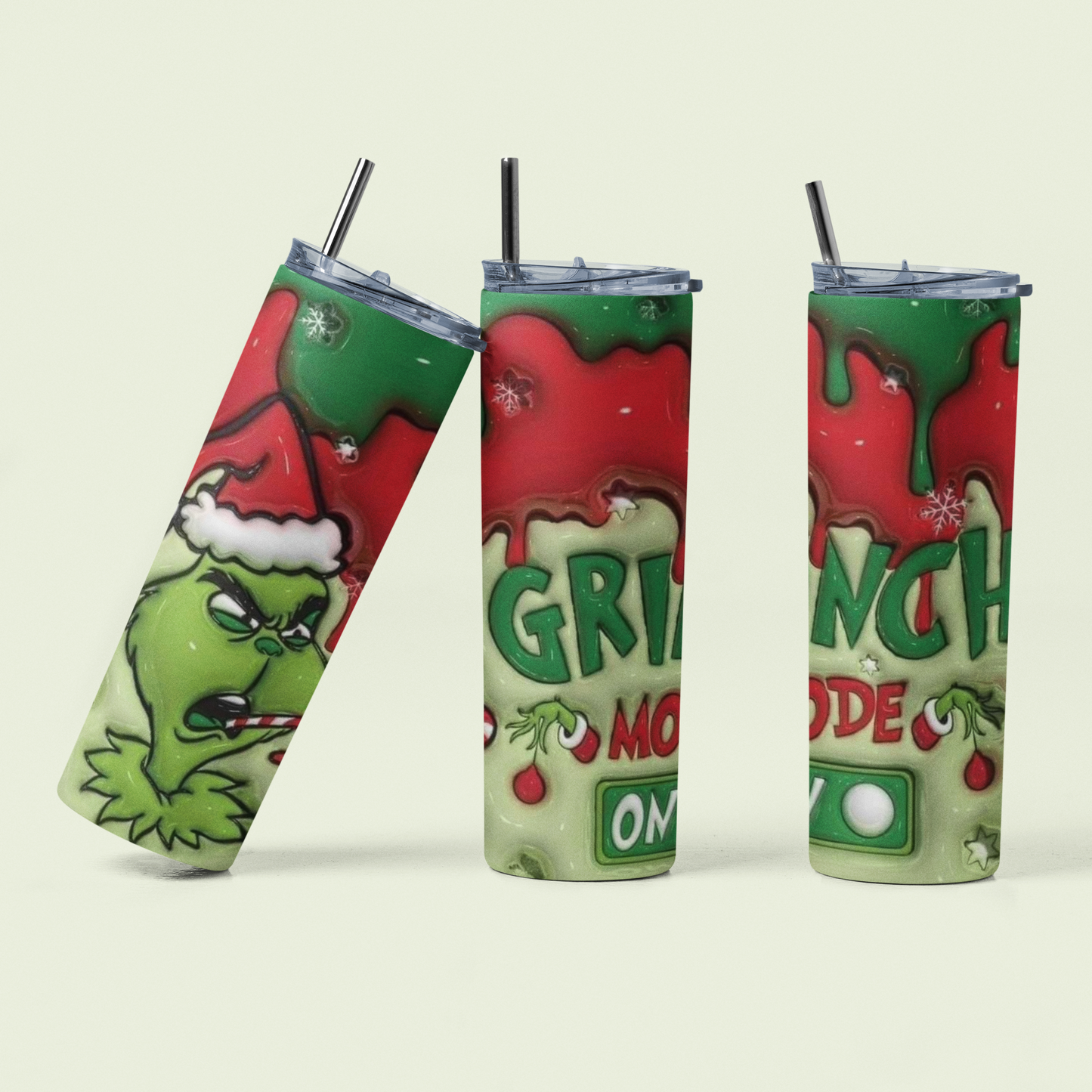 Grinch Mode On! 20oz Tumbler