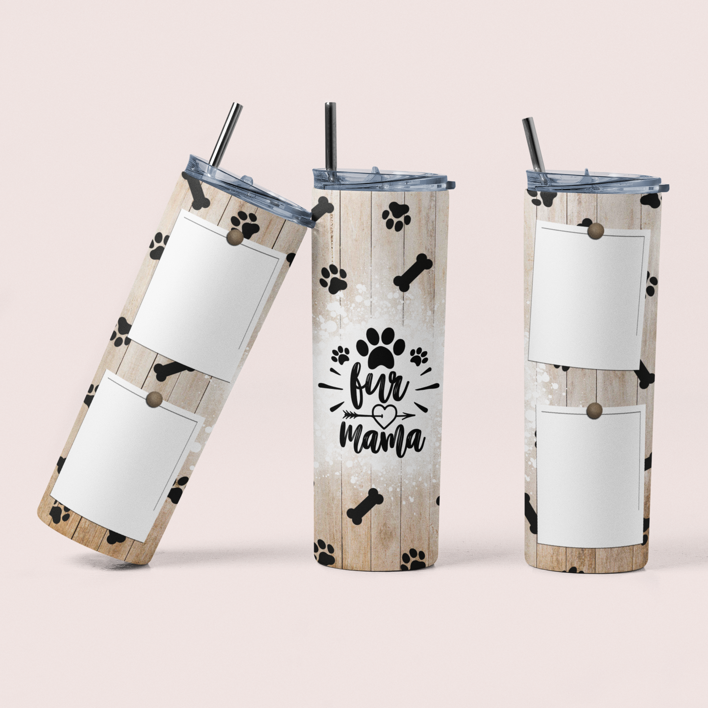 Fur Mama customized with photos! 20oz Tumbler