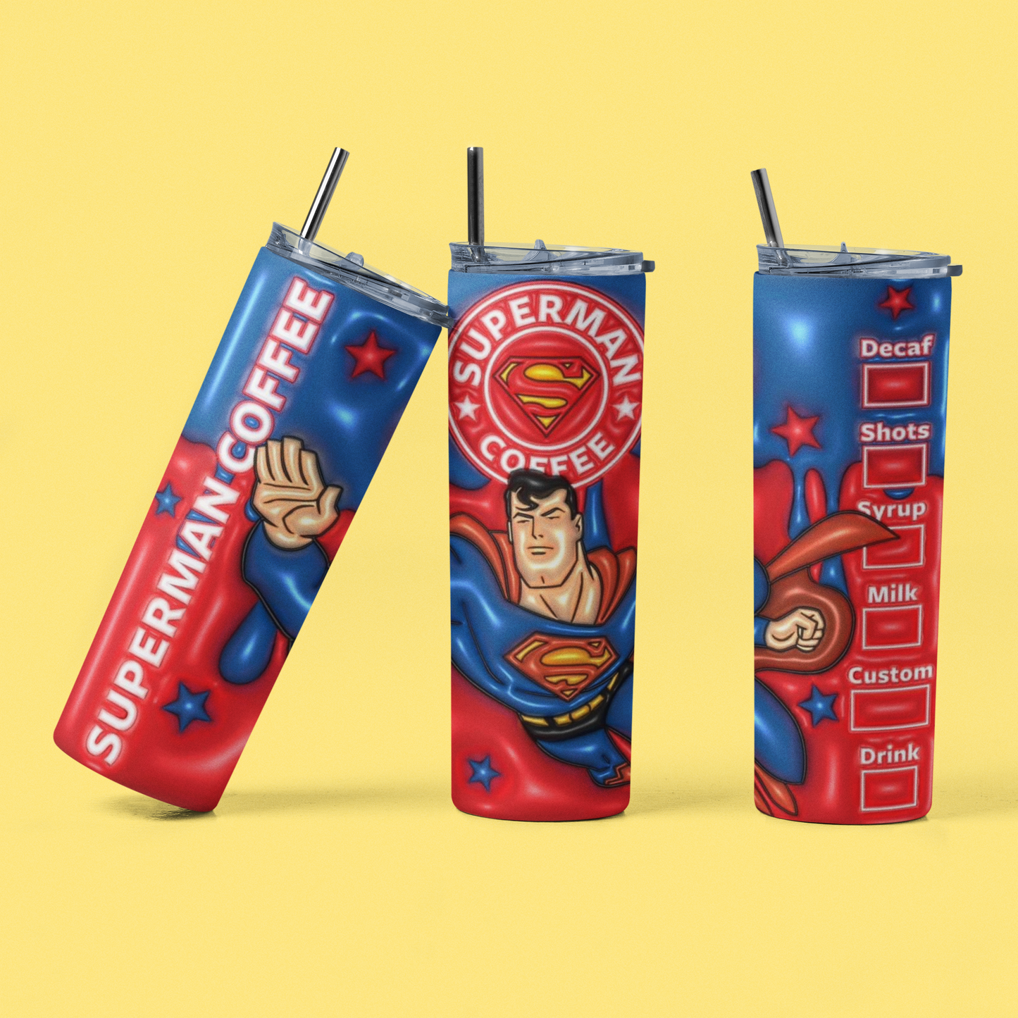 Superman 20oz tumbler!