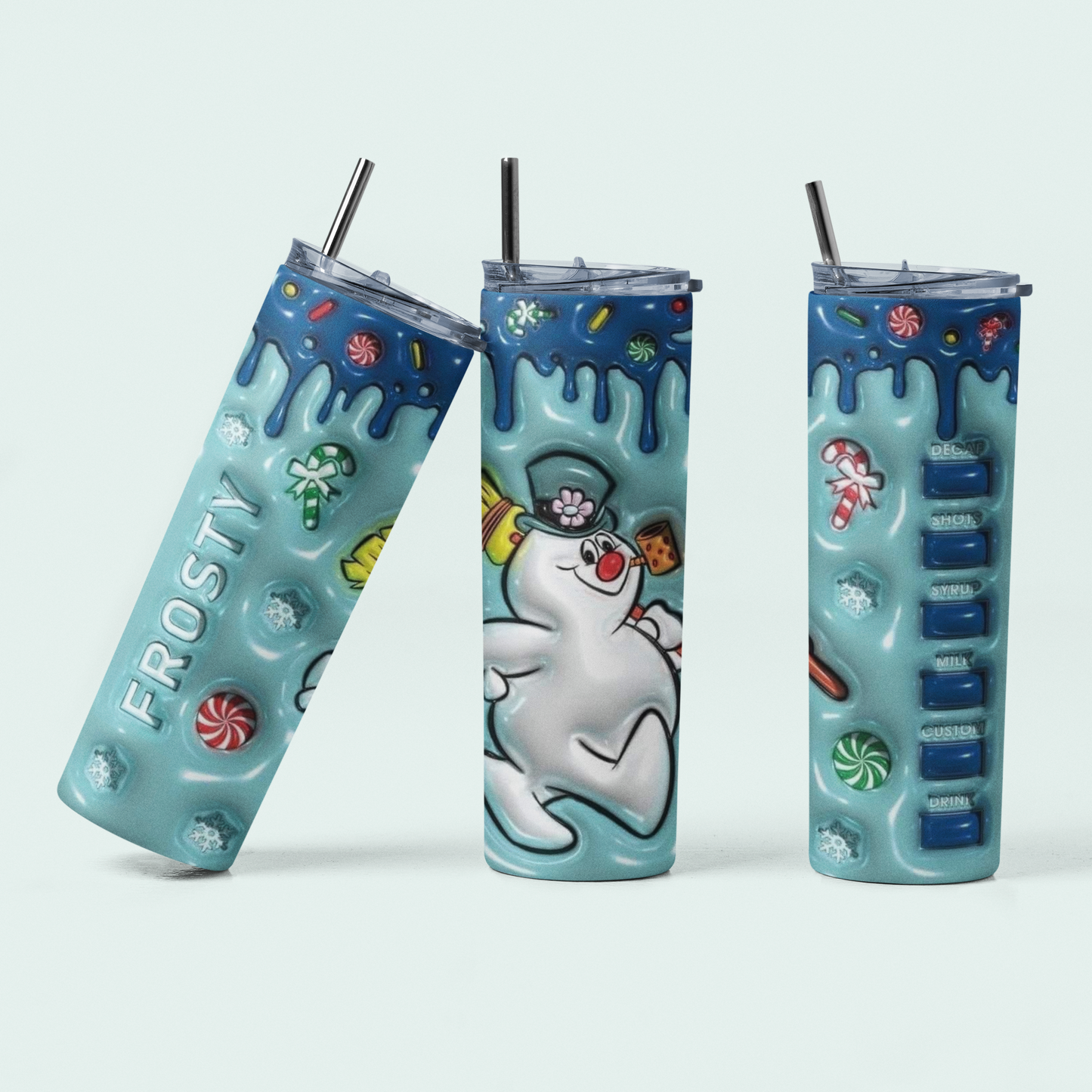 Frosty The Snowman Christmas Skinny Tumbler!