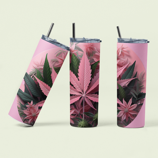 Pink 420 20oz tumbler!