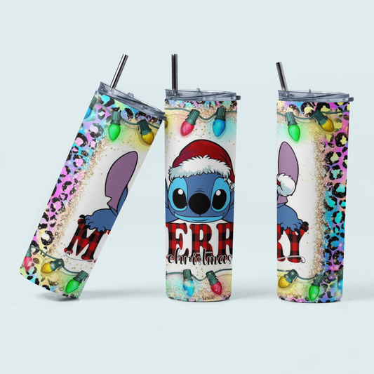 Stitch Christmas skinny tumbler!