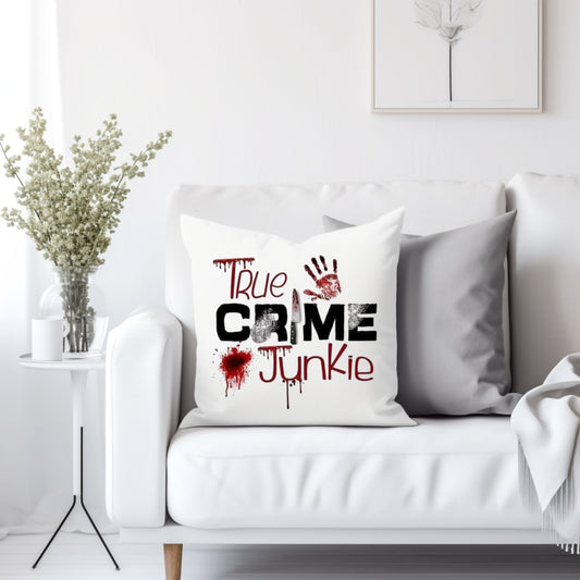 True crime junkie 3 - Throw Pillow Cover