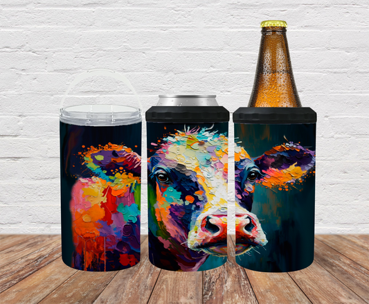 Painted cow - Can Cooler