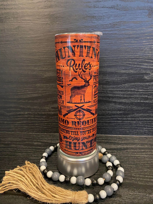 Hunting Rules - Skinny Tumbler