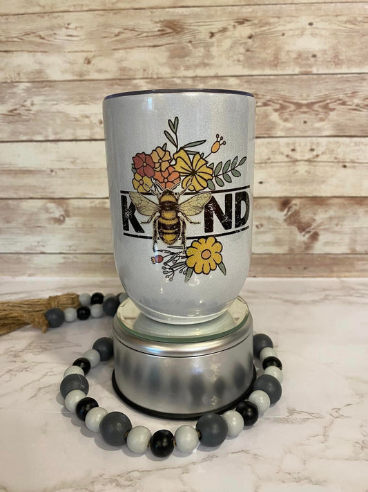 Bee Kind - 20 oz Travel wine tumbler