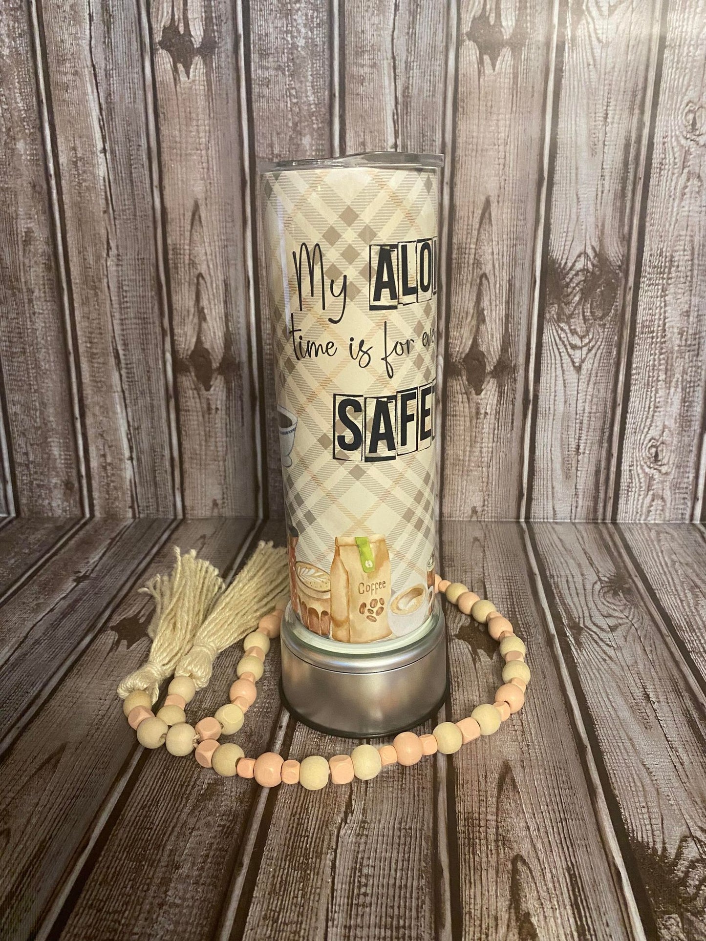 Vintage my alone time is for everyone's safety - Skinny Tumbler