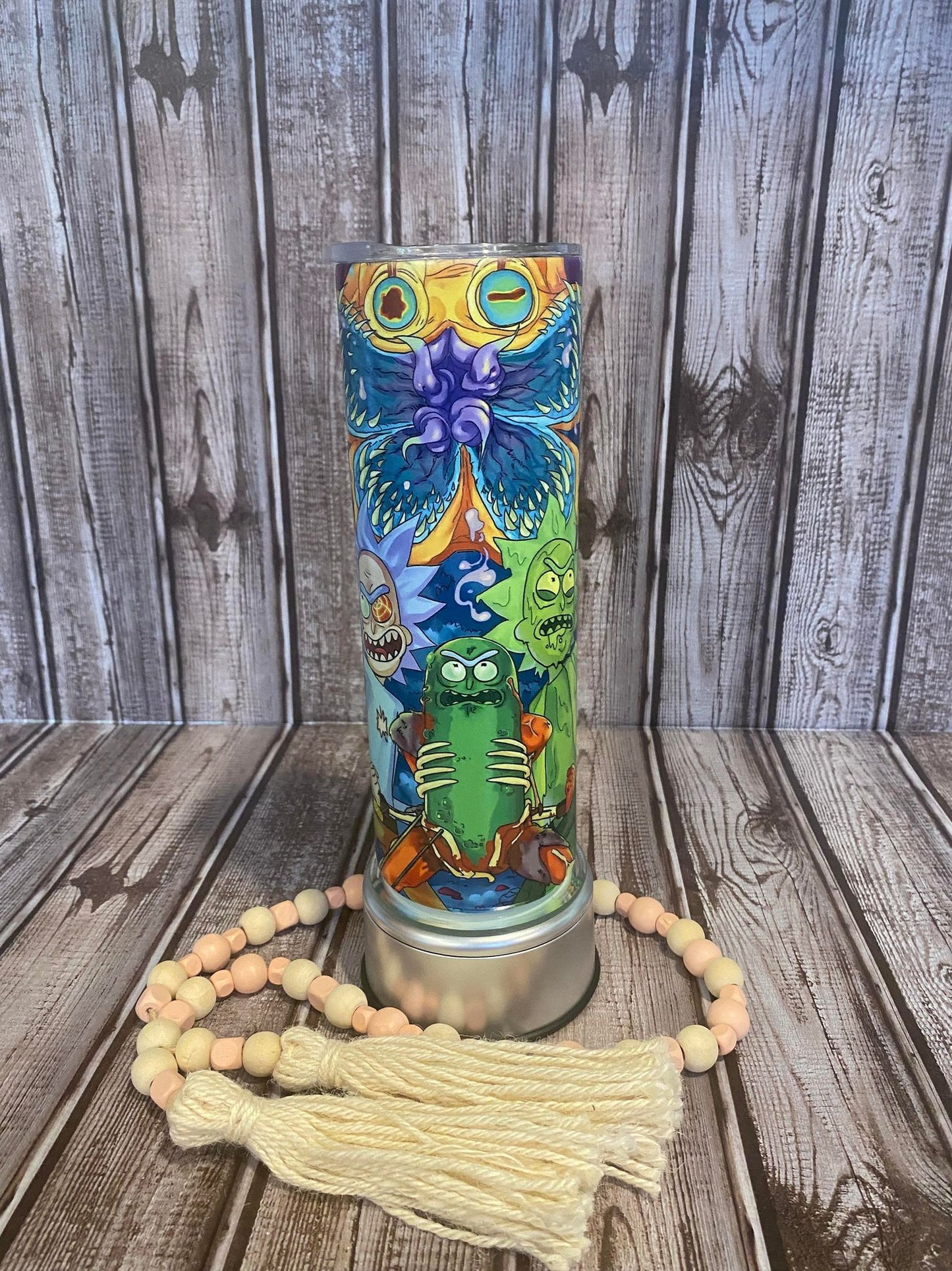 Cartoon Rick and Morty - Skinny Tumbler