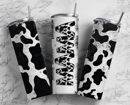 Cow print MAMA - Skinny Tumbler