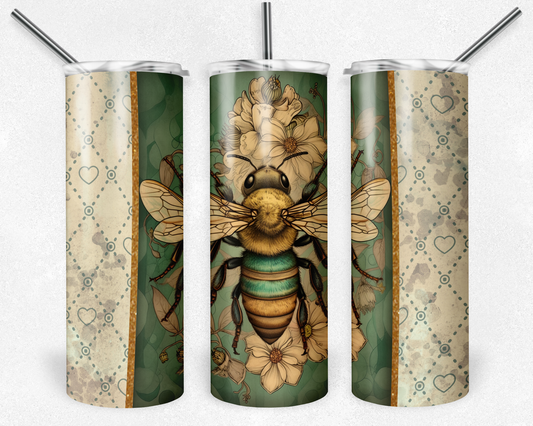 Vintage Bee - Skinny Tumbler