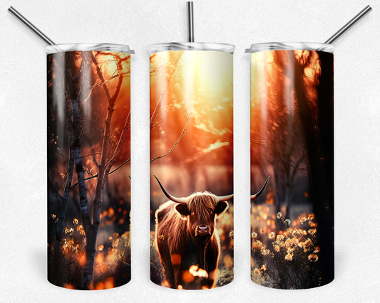 Highland sun - Skinny Tumbler