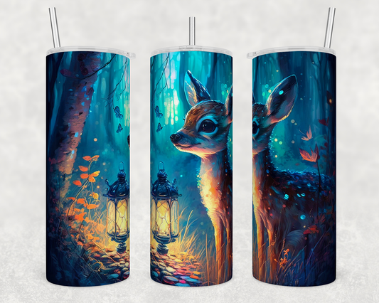 Fairytale deer - Skinny Tumbler