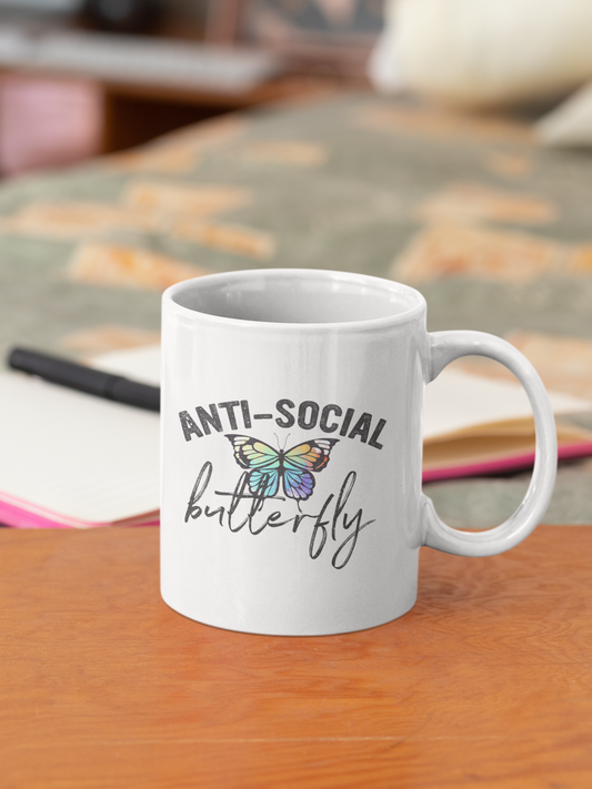 Anti-social butterfly - Coffee Mug