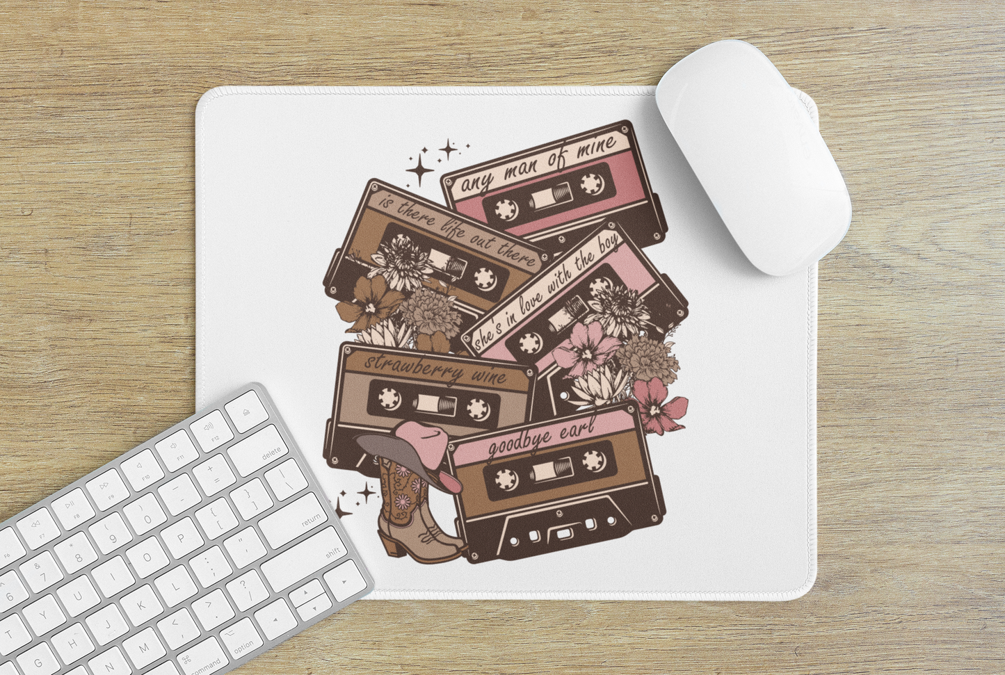 Country music cassettes - Mouse Pad