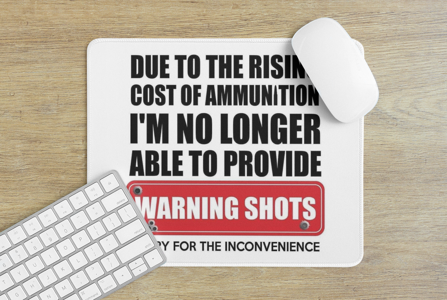 Warning shots - Mouse Pad