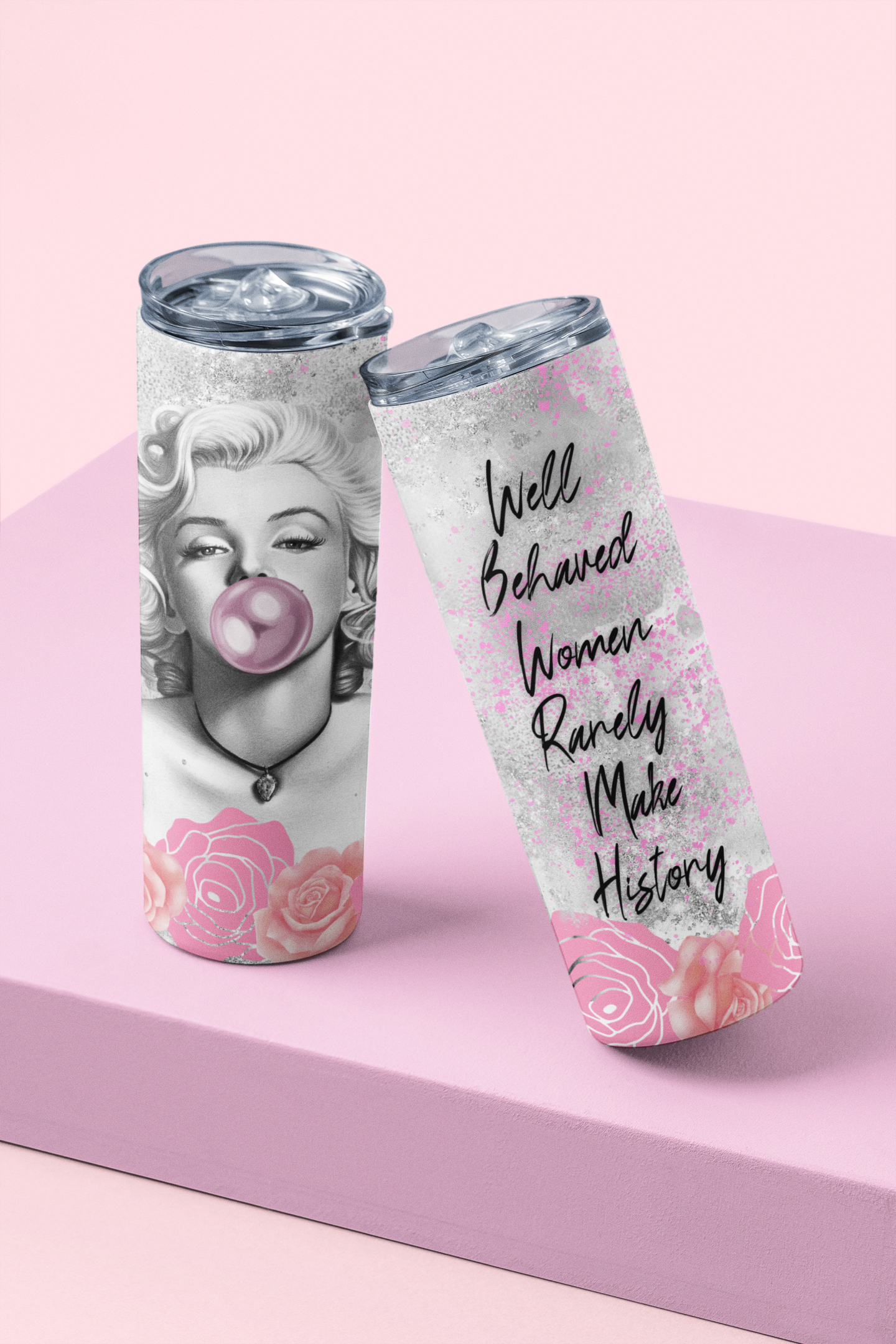 Well behaved women rarely make history - 20 oz Skinny Tumbler