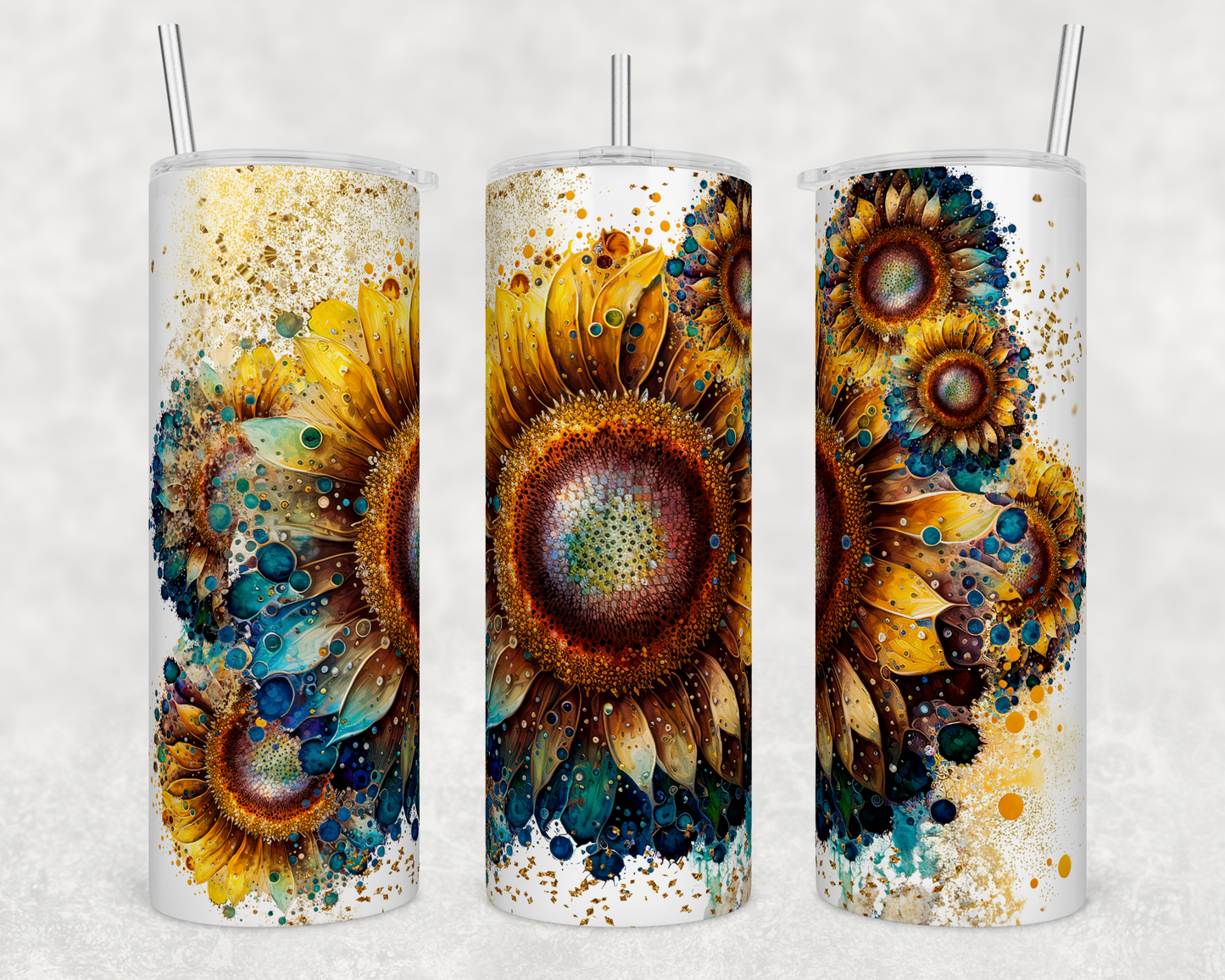 Sunflower artistic - Skinny Tumber